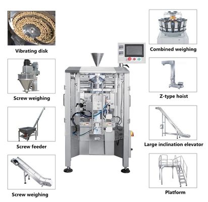 Heat Sealing Form Nitrogen Vertical Granule Filling and Sealing Machine for Industry