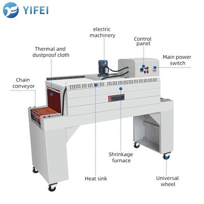 Automatic Cuff Type Sleeve Film Sealing and Cutting Machine for Carton Film Packaging