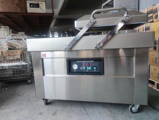 Double Chamber Industrial Vacuum Packing Machine For Food With 1.5KW Vacuum Pump Power