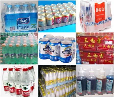 Semi-automatic Plastic PE Film Cutting Sealing Machines for Beer Beverage Mineral Water