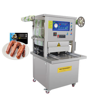 Electric Driven Tray Vacuum Sealing Machine for Food Beverage Shops Nitrogen Included