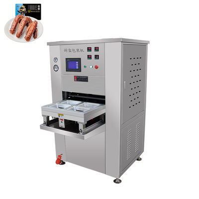 Electric Driven Tray Vacuum Sealing Machine for Food Beverage Shops Nitrogen Included