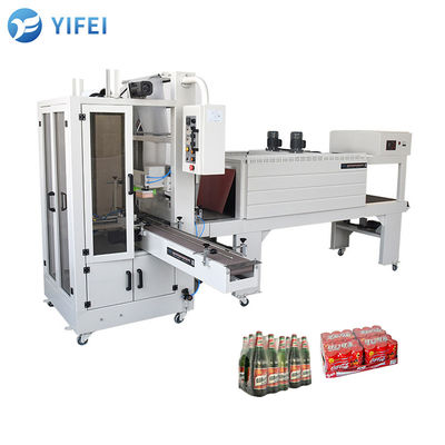 Flexible Converyor Semi-automatic Juice Water Bottle Sleeve Shrink Packaging Machine