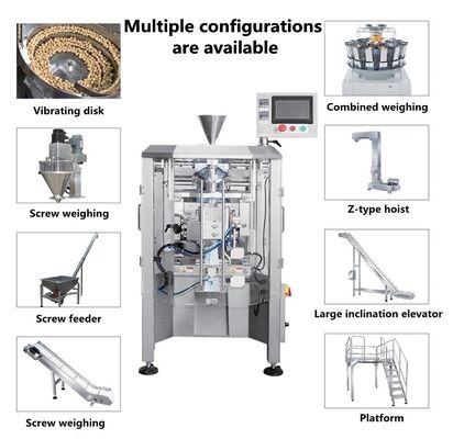 0.8L Vertical Powder Granule Sachet Bag Packing Machine for Coffee Beans Milk Powder