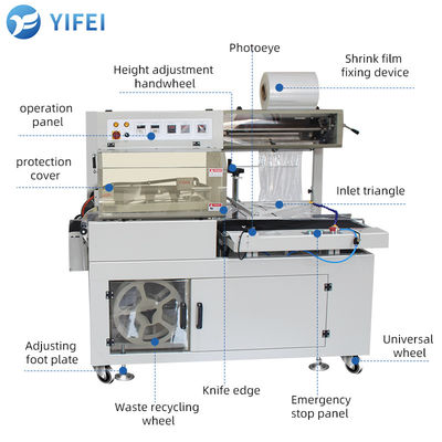 450L Industrial Paper Cups POF PVC PE Film Wrap Heat Shrink Wrapping Machine for Hotels