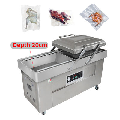 CE Certification DZ400 Automatic Double Chamber Vacuum Packing Machine For Food