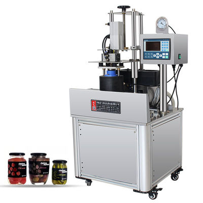 Restaurant Honey Jam Vacuum Automatic Glass Jar Metal Bottle Sealing Capping Machine