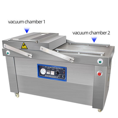 2.1KW Double Chamber Vacuum Packing Machine for Apparel/Chemical Liquid/Commodity Bags