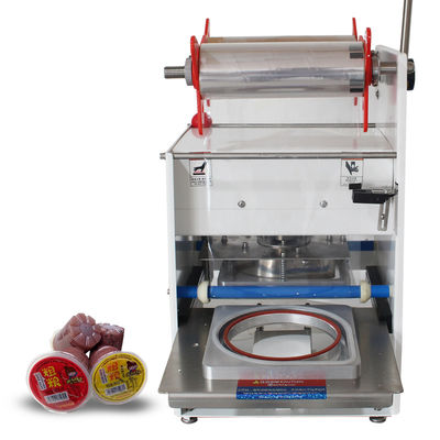 Industrial Fast Food Box Lunch Tray Sealing Machine with Customizable Hand Press Mold