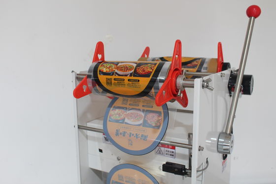 Industrial Fast Food Box Lunch Tray Sealing Machine with Customizable Hand Press Mold