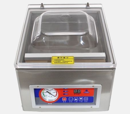 Stainless Steel Single Chamber Vacuum Sealer 41*32*29 for Food Beverage Packaging Line