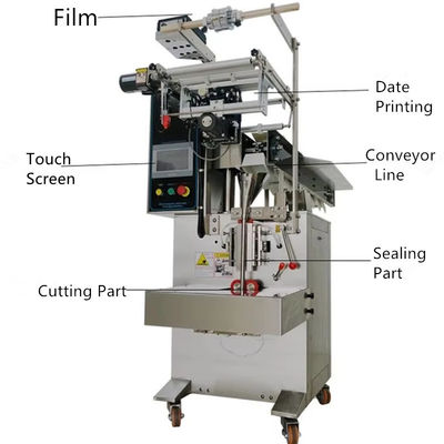 YFP-80 Vertical Conveyor Bucket Chain Seed Weighing Snack Ball Peanut Dry Fruit Pouch Packaging Machine