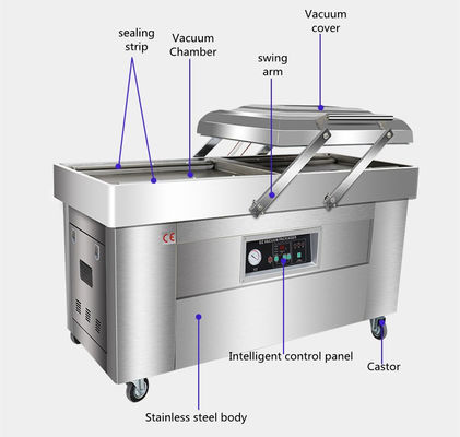 Electric Double Chamber Vacuum Packaging Machine DZQ 400 Vacuum Packer for Skin Packing