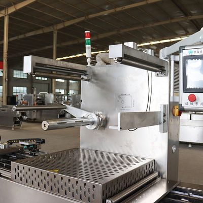 Advanced Automatic Dofu Boxes Thermoforming Vacuum Packaging Machine 4500*850*200mm