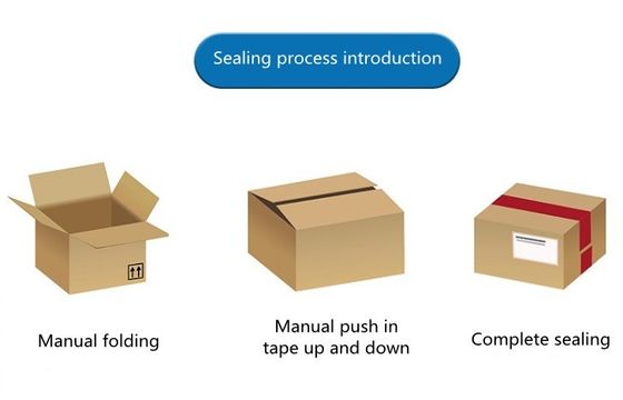 Semi-Automatic Bottom Flap Case Carton Box Sealer Sealing Machine Equipment for Sealing