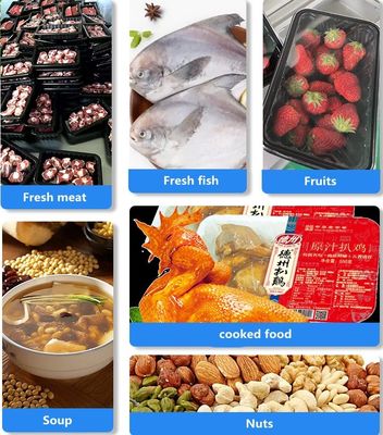 Wooden Packaging Material Automatic Vacuum Sealer for Ready Meals 350 KG Capacity