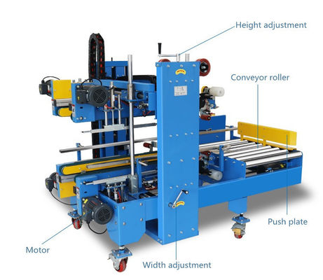 Long Service Life Box Carton Taping Sealer Machines Automatic Corner Edge Sealing Machine