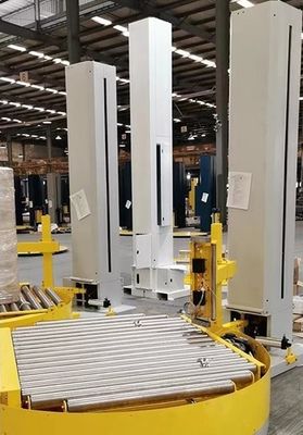 Pallet Stretch Wrapping Machine Advert L Type Turntable Fully Automatic Packaging