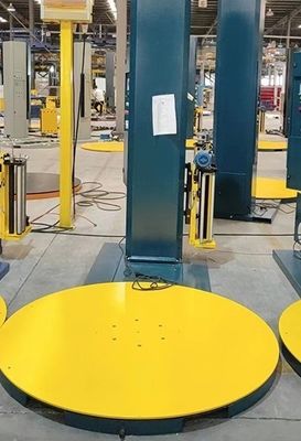 Pallet Stretch Wrapping Machine Advert L Type Turntable Fully Automatic Packaging