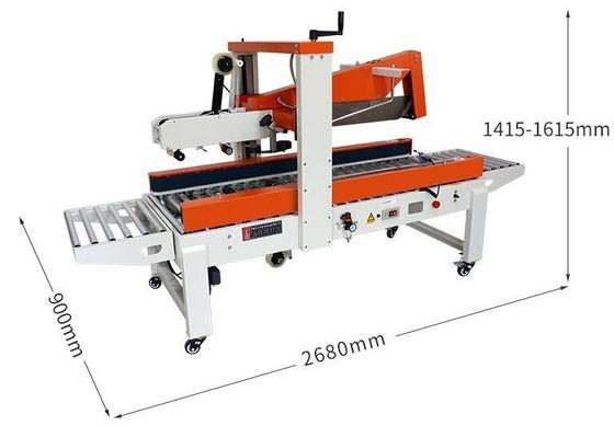 Adjustable Carton Flap Folding and Sealing Machine for Various Carton Heights