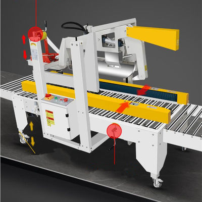 Adjustable Carton Flap Folding and Sealing Machine for Various Carton Heights