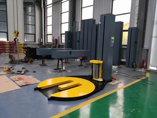 Automatic Pre-stretch Film Cargo Wrapper Machine for European Market 750 KG Capacity