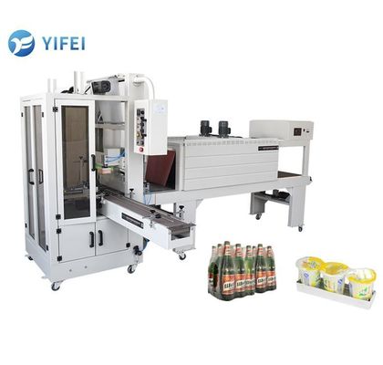 Automatic Grade PET Bottle Shrink Wrap Machine with Tension Welding and PE Heat Tunnel