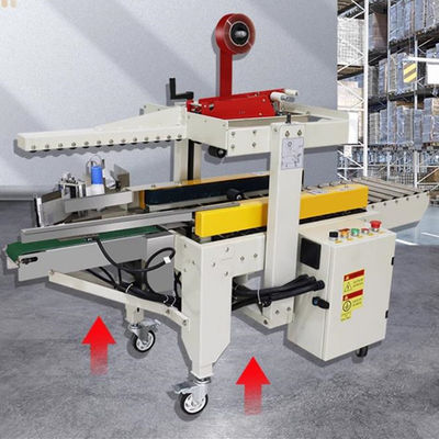 Left and Right Drive Carton Box Sealing And Labeling Machine for Medium-Sized Cartons