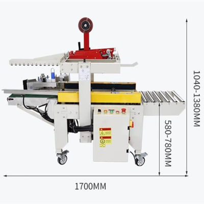 Left and Right Drive Carton Box Sealing And Labeling Machine for Medium-Sized Cartons