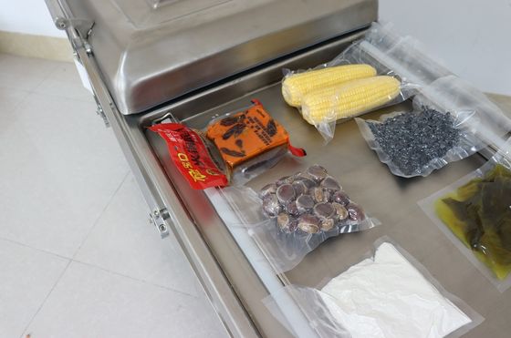 304 Stainless Steel Double Chamber Vacuum Packer for Fish Meat Vacuum Packing Machine