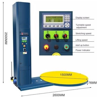 Automatic Grade Automatic Stretch Wrapper for Commercial Goods Pallet Film Wrapping