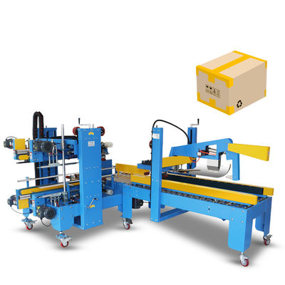 Fully Automatic Case Box Carton Erector with Auto Flaps Folding and Sealing Solution