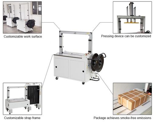 Full Automatic PP Belt Strapping Machine for 300 KG Load Capacity in Carton Packaging
