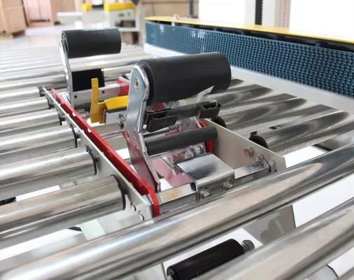 FXJ-4030S Semi Automatic Cross Seal Carton Box Case Sealing Tape Sealer Machine With Both End Roller Table