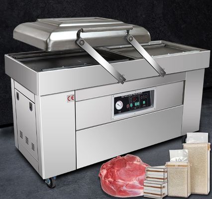 400 mm Sealing Length Double Vacuum Chamber Sealing Machine for Foie Gras and Steak
