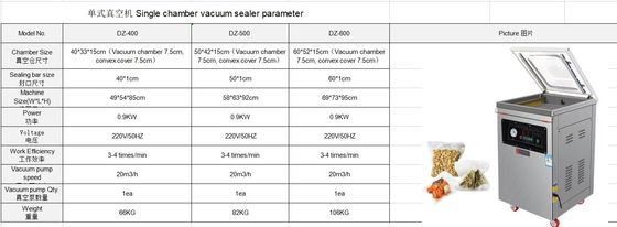 Video Technical Support Automatic Vacuum Packing Machine DZ400/500/600 for Food Sealers
