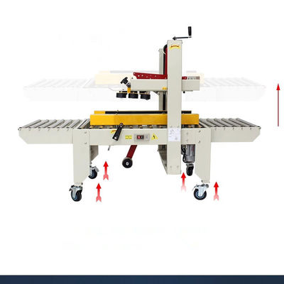 1830*670*1230mm Semi Automatic Left and Right Drive Belt Carton Tape Sealing Machine