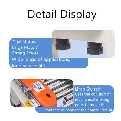 20m/min Sealing Speed Small Box Carton Sealing Machine for Max Carton Size 500*300*400mm