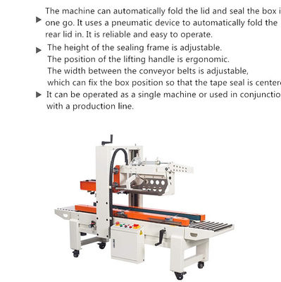 Carton Sealer Automatic Case Sealing Machine 1830*670*1230mm for Packaging and Sealing