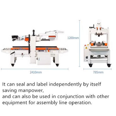 Work Table 600-700mm Flaps Folding Carton Sealing Machine with 28m/min Sealing Speed