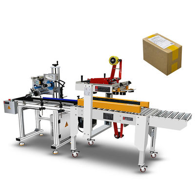 1200*600*1350mm Automatic Vertical Adhesive Carton Box Case Sealing and Labeling Machine