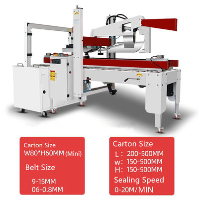 Carton Case Sealing Strapping Packing Machine Apply Carton Height 150-500mm 106 KG