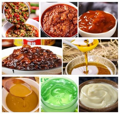 Electric Driven U Type Mixing Tomato Pizza Crust Filling Capping Machine with 80L Bag