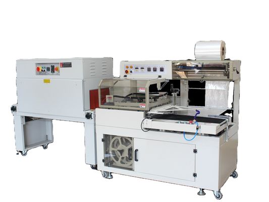 Plastic Film Bag Box Automatic L Bar Sealer Side Sealing Cutting Heat Shrink Wrapping Machine