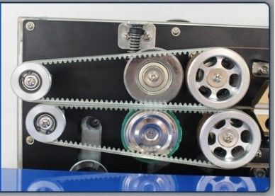 Food Bag Heat Band Sealer with Continuous Horizontal Printing and 21kg Machine Weight
