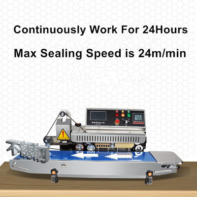 Chemical PM-1800 Automatic Continuous Band Plastic Bag Ink Coding Sealing Machine With Expiry Date Printer