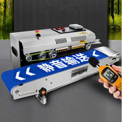 Automatic Horizontal Band Sealer for Plastic Film Pouch Bag Convey Table Size 800*150mm