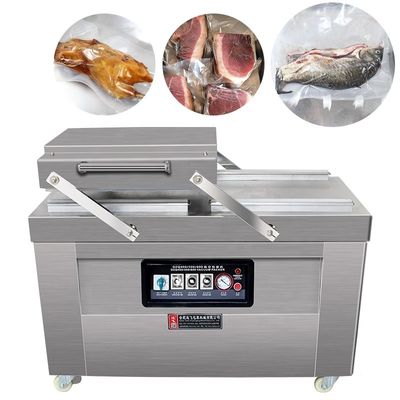 Meat Vacuum Packaging Machine with Double Chamber Continuous Vaccum Sealer Solution