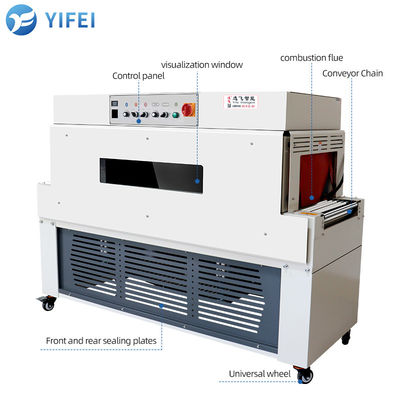 Film Thickness 0.015-0.06mm Electric Driven Semi Automatic Heat Tunnel Shrink Wrap Machine