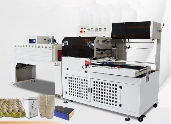 Electric Driven Automatic PE POF PVC Plastic Film Side Sealing And Cutting Machine With Heat Shrink Packaging Machine